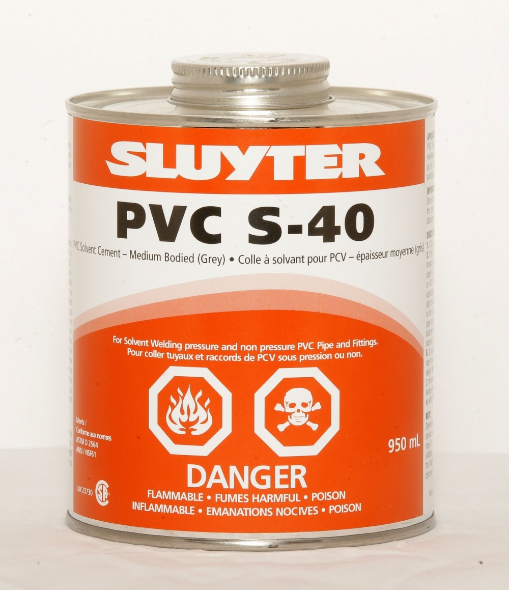 SLUYTER-PVC SOLVENT CEMENT S-40 - Grey 475ML-10624 - additional view