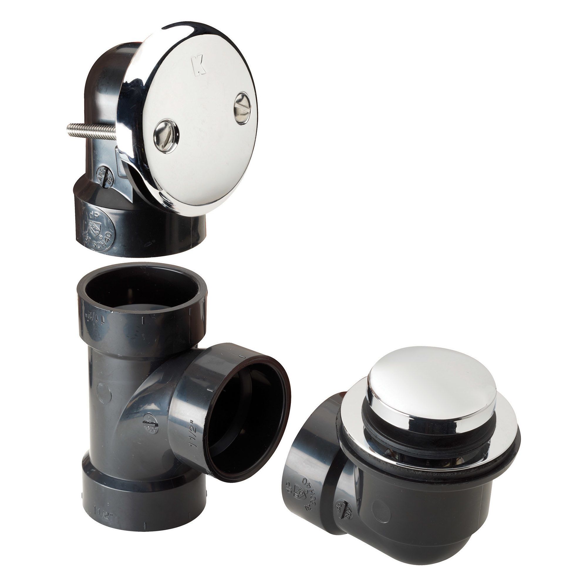 belanger (OATEY)- BATH DRAIN ABS CP, FOOTLOK HALF PACK -B60-631CP - additional view