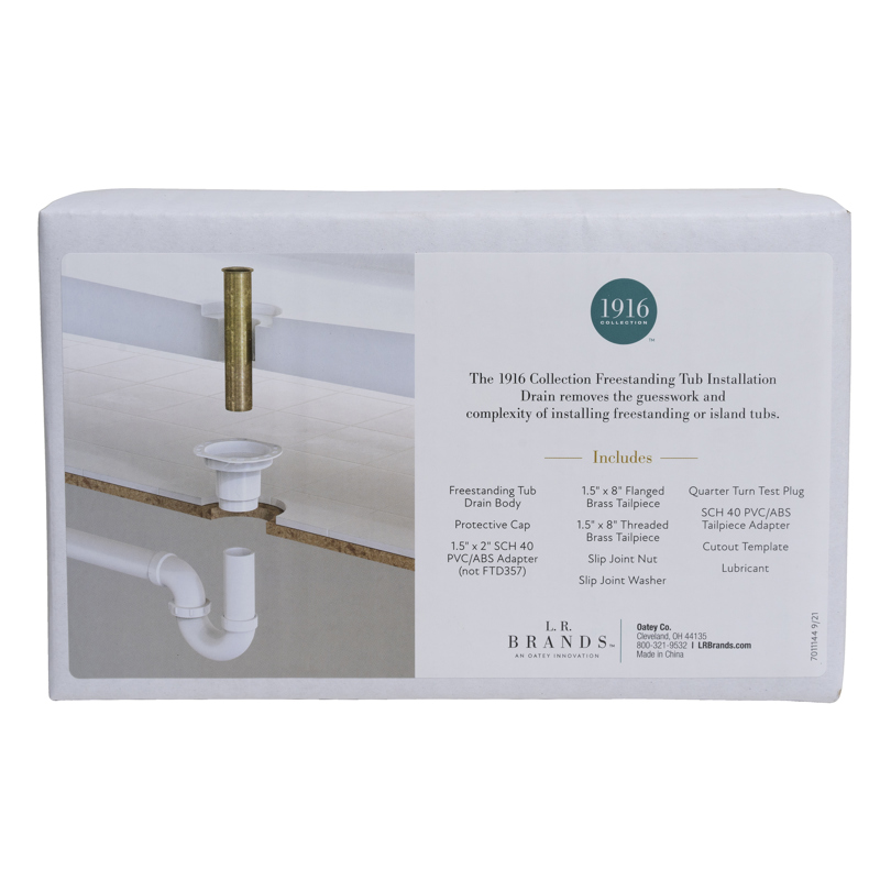 Oatey - ABS FREESTANDING TUB DRAIN WITH STAINLESS STEEL FLANGE - FTD35C - additional view