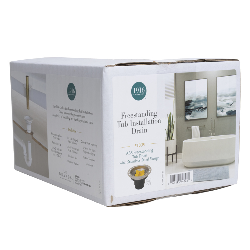 Oatey - ABS FREESTANDING TUB DRAIN WITH STAINLESS STEEL FLANGE - FTD35C - additional view