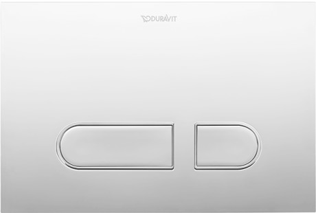DURAVIT - Actuator plate A1, for toilet, plastic  01 White, ADA Compliant- WD5008011090 - WD5008 - additional view