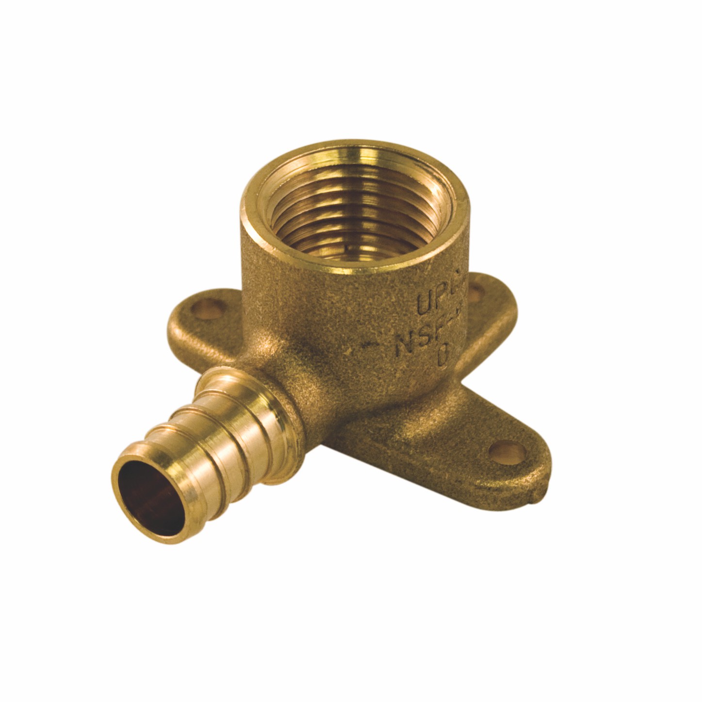 Brass Ears Drop Elbow Pex x FPT