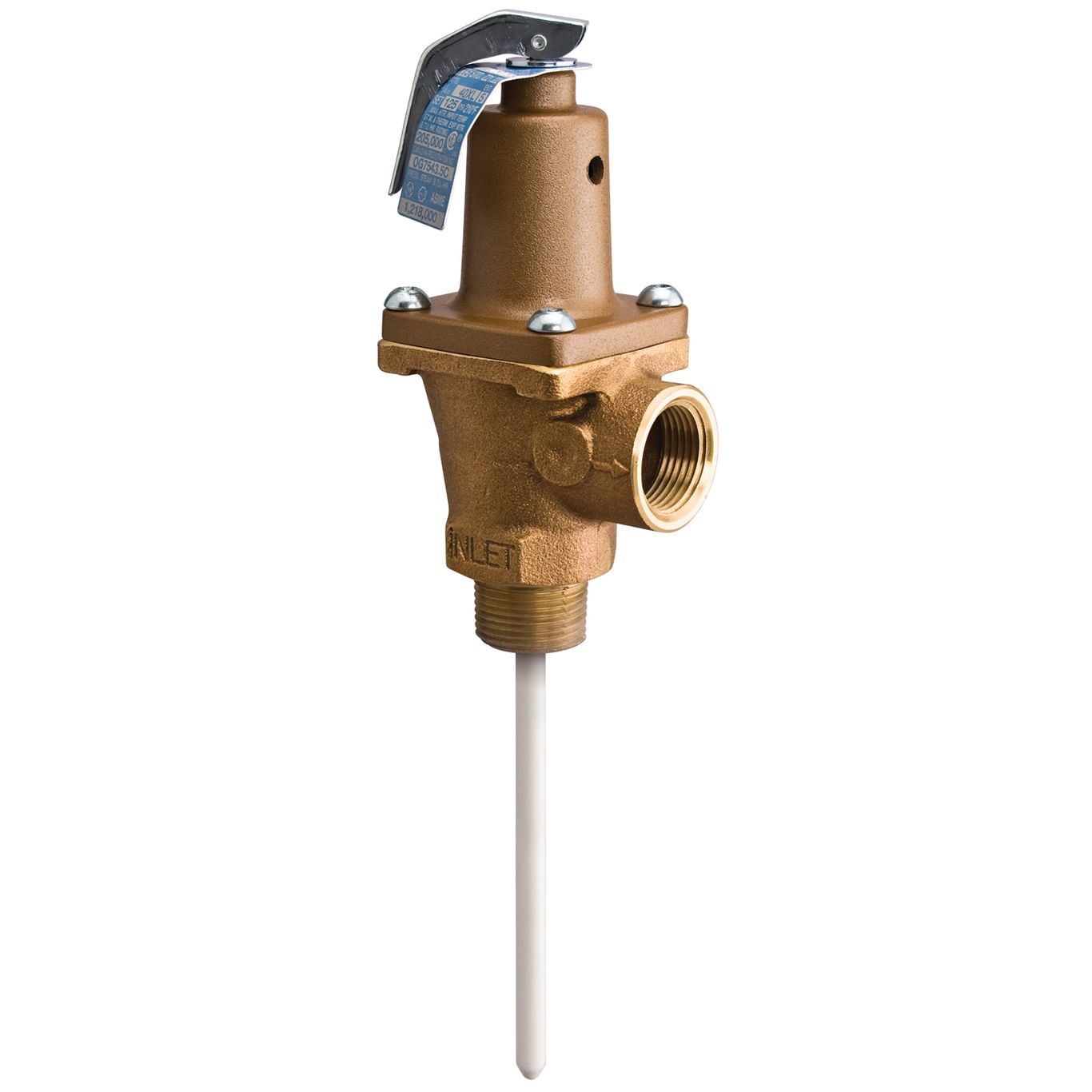 Watts - 40XL Auto-Reseating Temperature & Pressure Relief Valve, 3/4", 150/210PSI  - 0158776