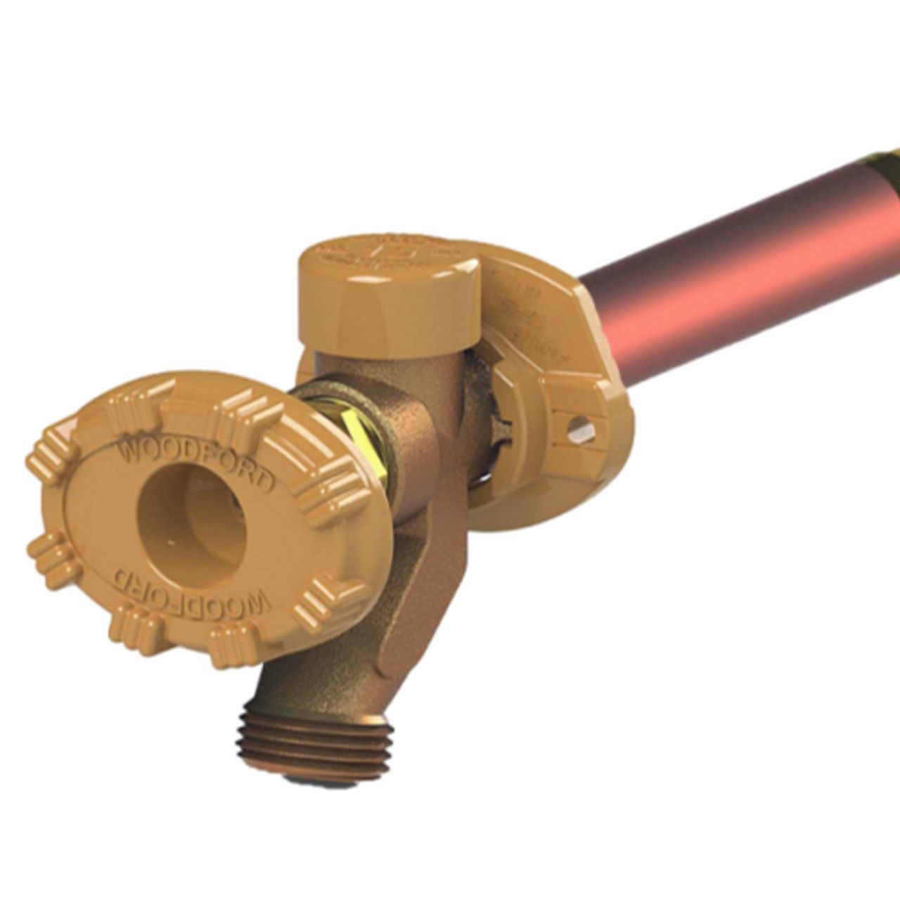 WOODFORD-MODEL 19 WALL FAUCET CP INLET 14 INCH-19CP-14