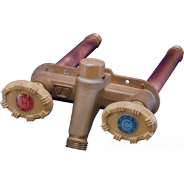 Woodford - Model 22, 6" x 1/2 PEX - Horizontal Freezeless Faucet Provides Hot And Cold Water- 22PX-6-MH