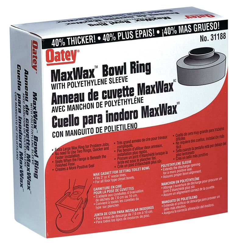 Oatey-JUMBO WAX RING-31188