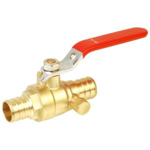5M-PEX BALL VALVE WITH DRAIN LEAD FREE 3/4" X 3/4"-5M-BVPX34-D