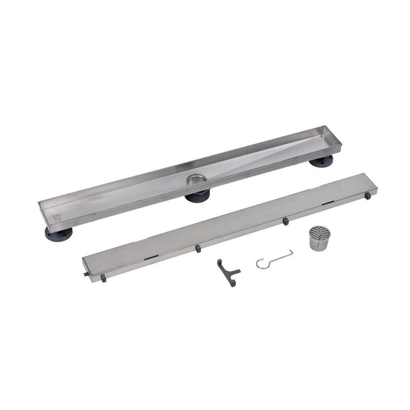Oatey-28 IN. SS LINEAR DRAIN TILE-IN GRATE RETAIL-DLS1280R2