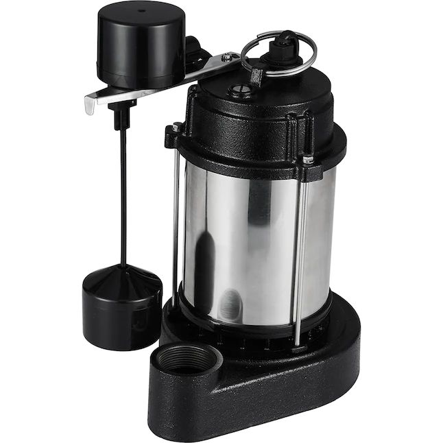 LEO - 1/3 HP Cast Iron/Stainless Steel Sump Pump with Vertical Switch - SUS033V - LSD-253SV