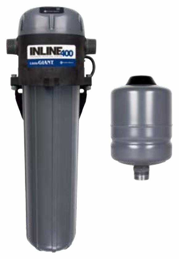 LittleGAINT - PRESSURE BOOSTER - 1.3 HP - 250 WATTS - 115 V 60 HZ 6.6 AMPS - Inline 400 115 V w/Expansion Tank - 92061533