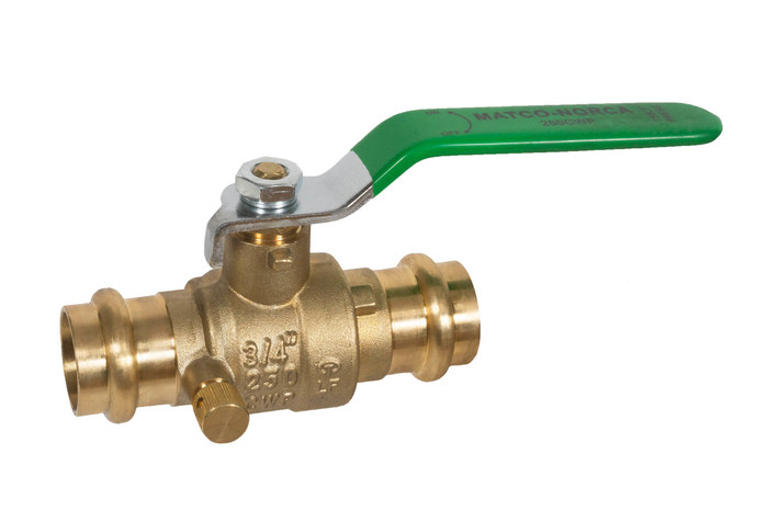 PRESS X PRESS BALL VALVE WITH DRAIN - variation