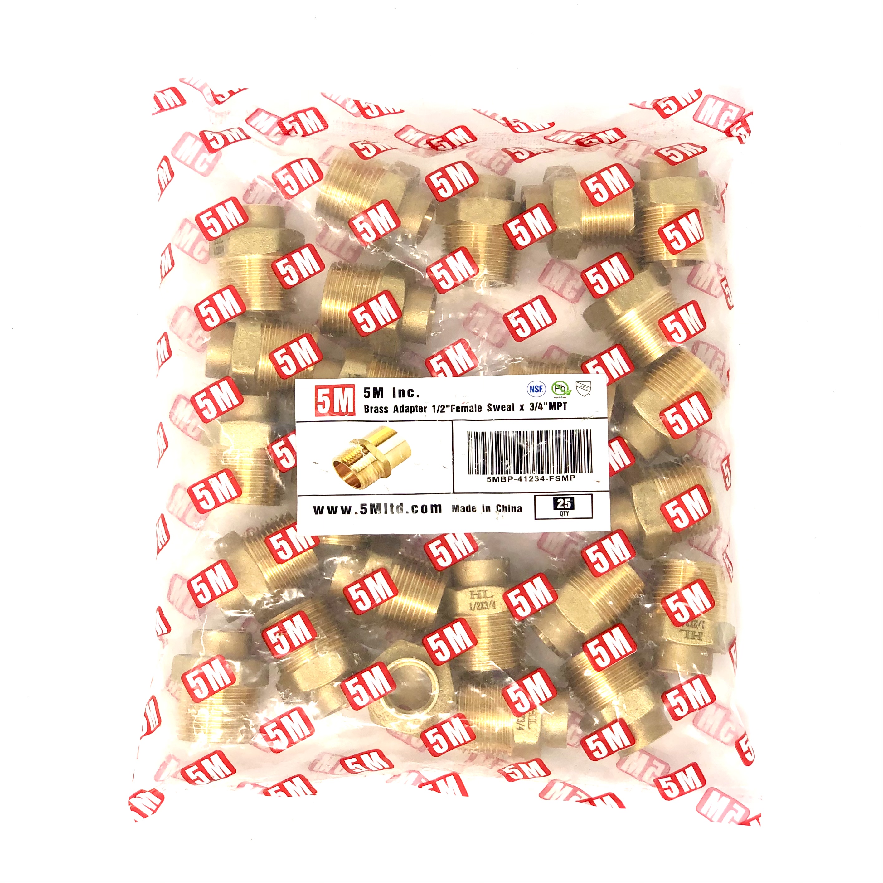 Brass Adapter Female Sweat x MPT - variation