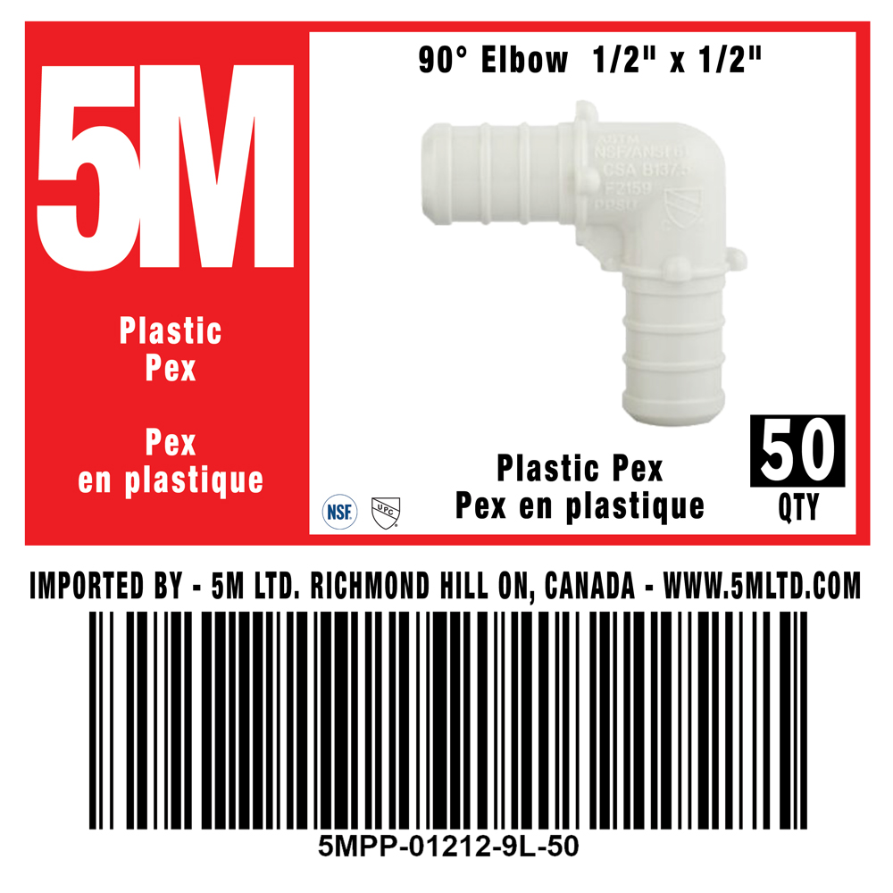 Plastic PEX Elbow 90 - variation