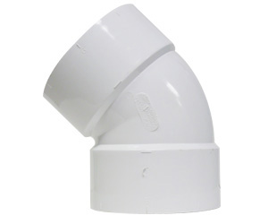 PVC - SDR35 - DWV 45 Elbow - variation